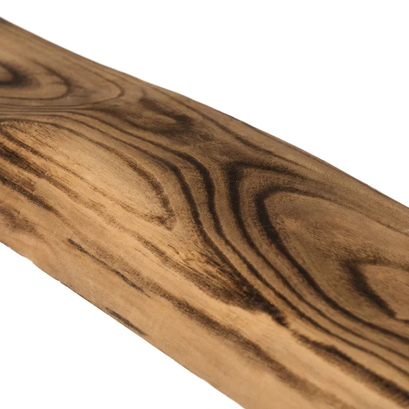 Banc d'appoint rustique en bois sculpté avec bûche naturelle