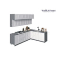 Collection Éclat de Cuisine Base Blanc Mat 9 pieds de large - 108x85