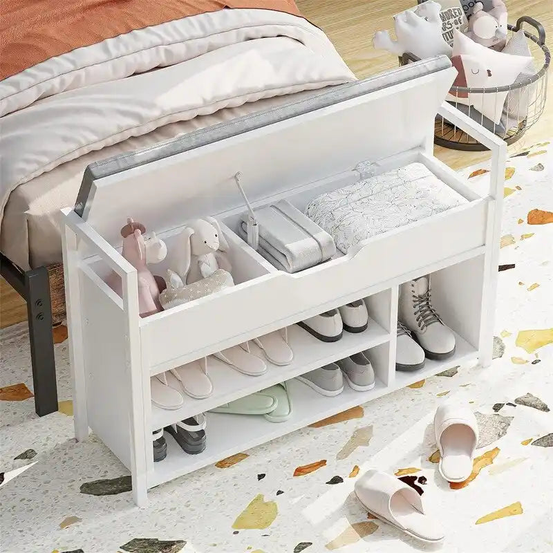 Banc de rangement pour chaussures - 11,8P x 35,4L x 24,4H