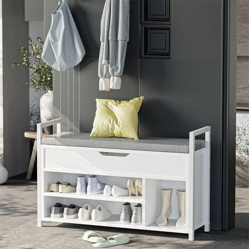 Banc de rangement pour chaussures - 11,8P x 35,4L x 24,4H