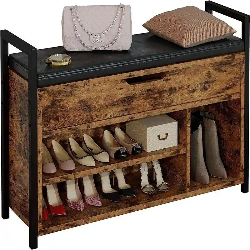 Banc de rangement pour chaussures - 11,8P x 35,4L x 24,4H