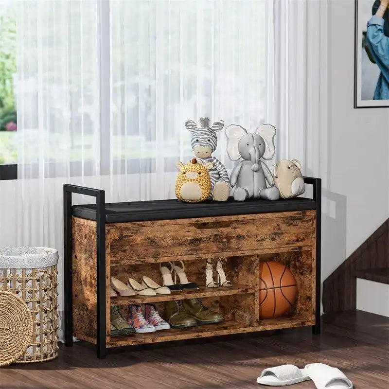 Banc de rangement pour chaussures - 11,8P x 35,4L x 24,4H