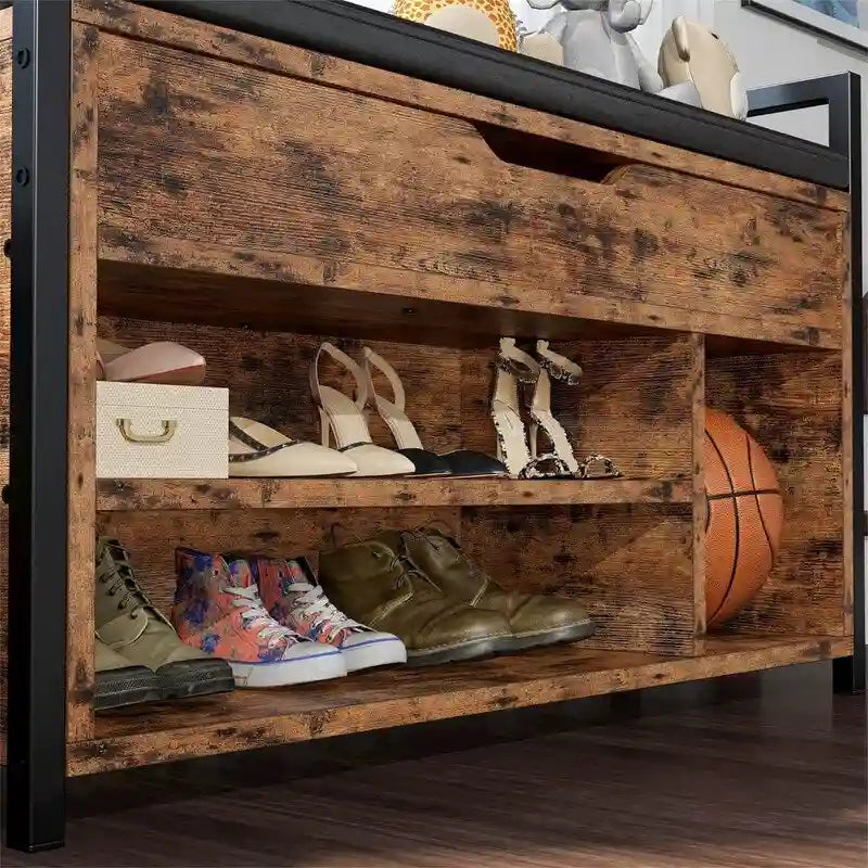 Banc de rangement pour chaussures - 11,8P x 35,4L x 24,4H
