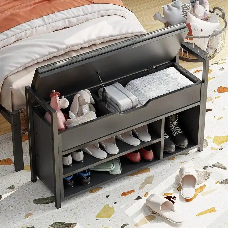 Banc de rangement pour chaussures - 11,8P x 35,4L x 24,4H
