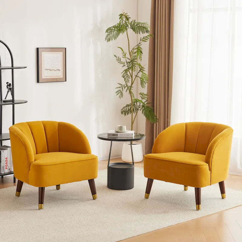 Mokena Modern Upholstered Club Chair ( of 2) by 