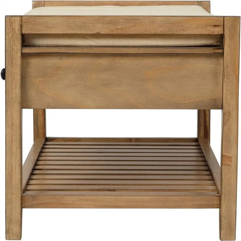 Banc à chaussures avec coussin - 39,4P x 13,8L x 18,9H