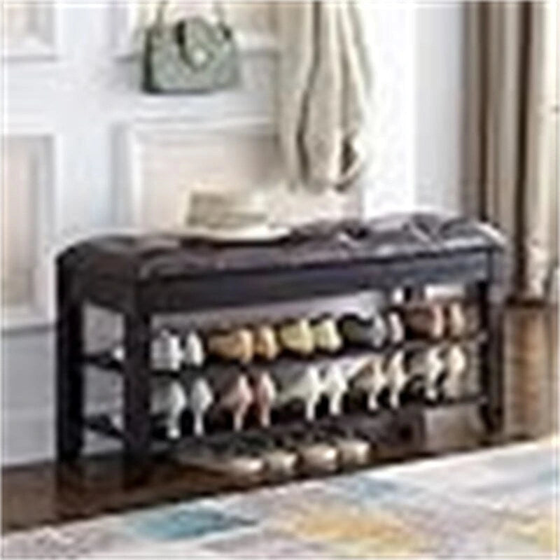 Banc à chaussures avec coussin - 39,4P x 13,8L x 18,9H