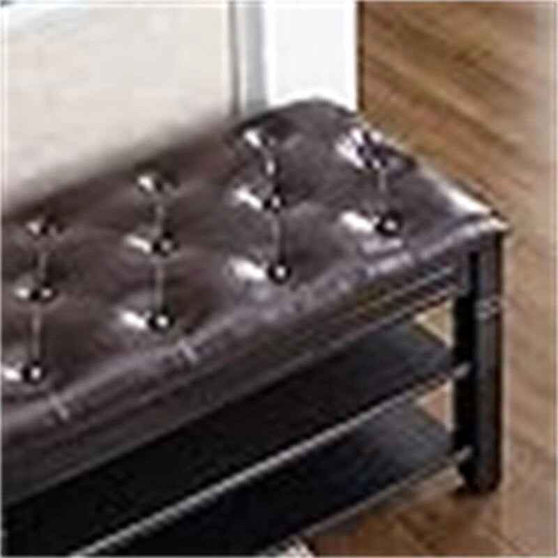 Banc à chaussures avec coussin - 39,4P x 13,8L x 18,9H