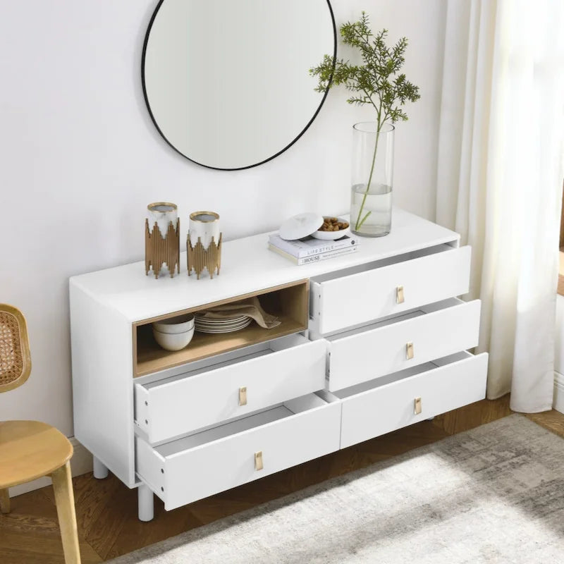 Commode à 5 tiroirs commode multifonctionnelle commode moderne