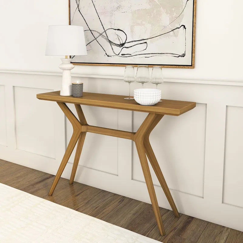 Console de table à pieds croisés 46