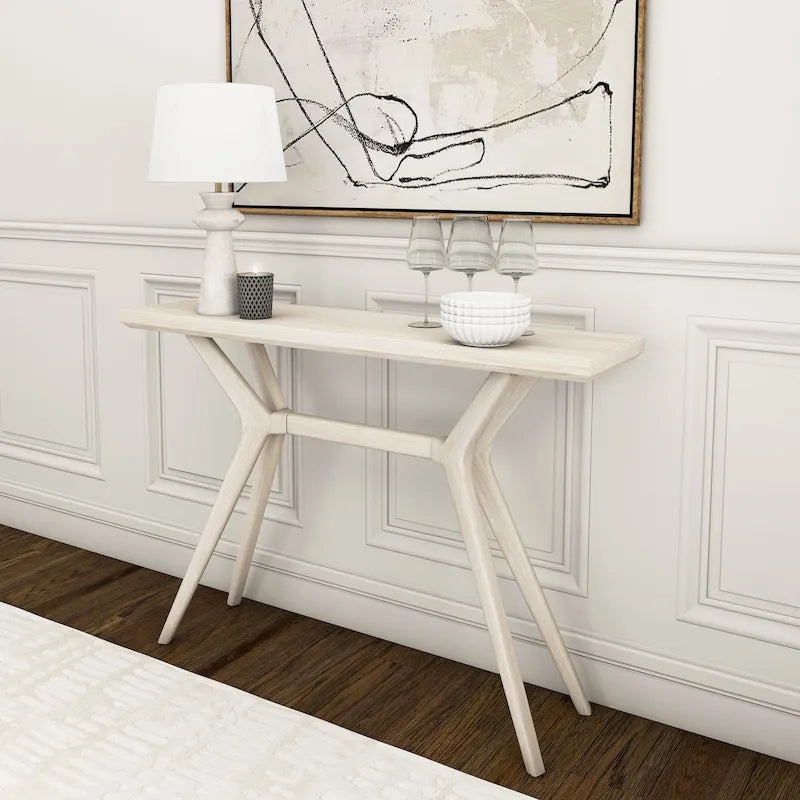 Console de table à pieds croisés 46