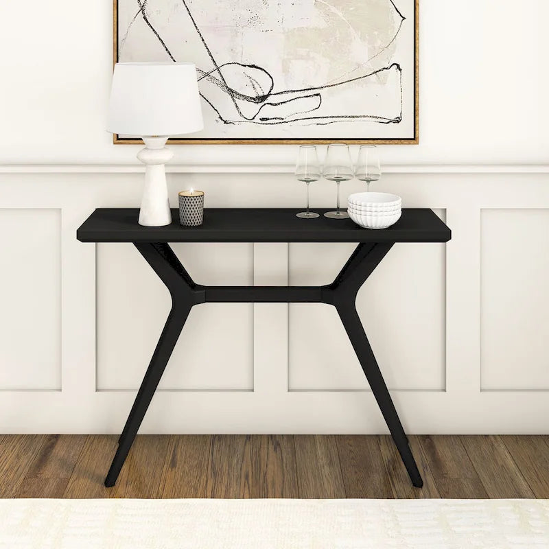 Console de table à pieds croisés 46
