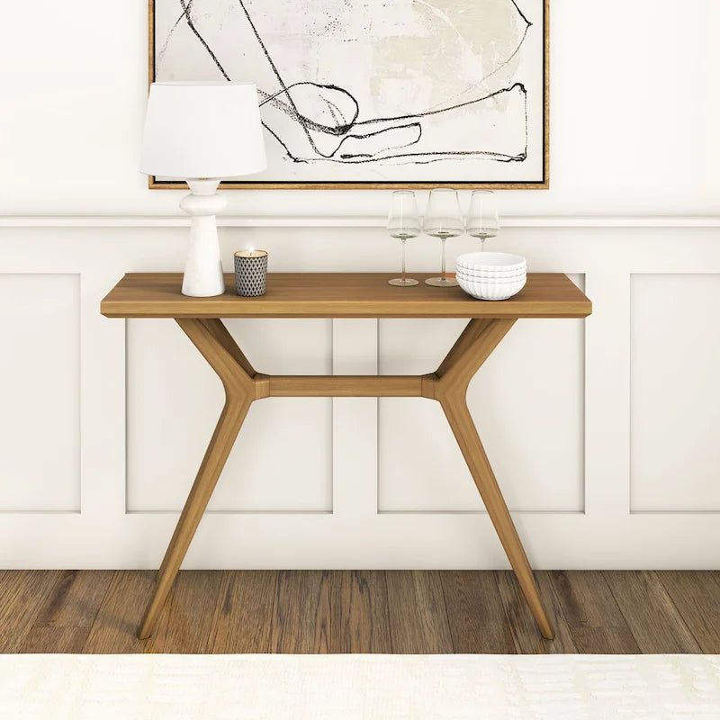 Console de table à pieds croisés 46