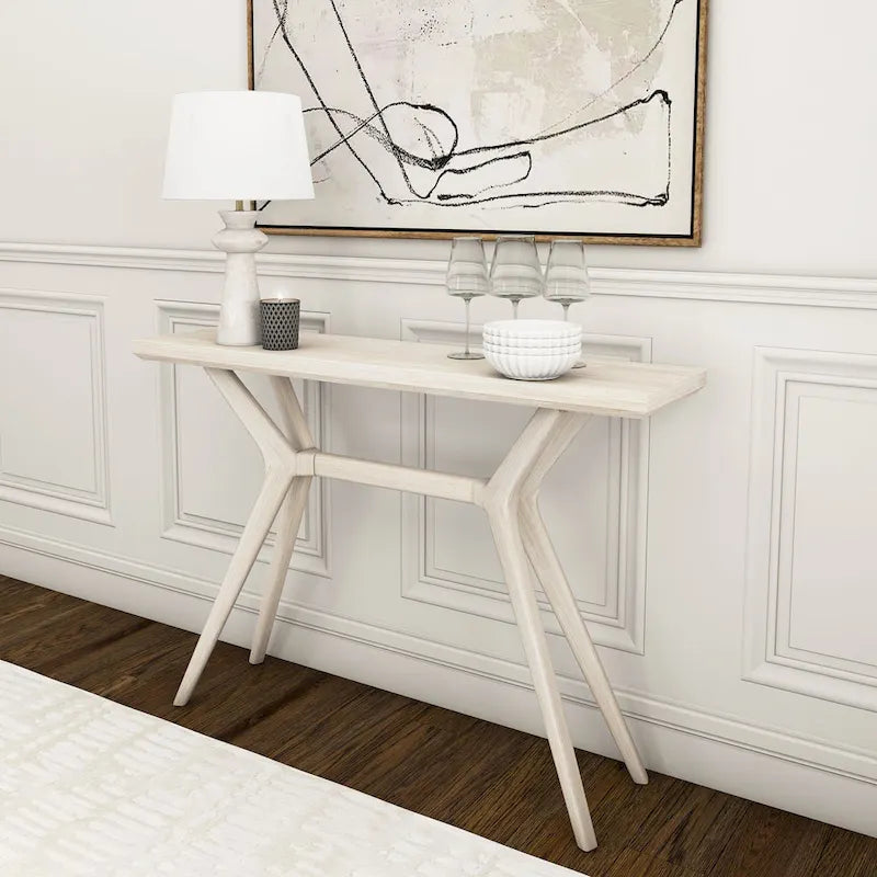 Console de table à pieds croisés 46