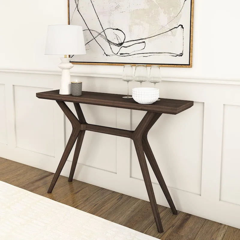 Console de table à pieds croisés 46