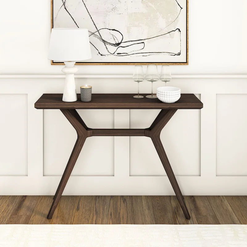 Console de table à pieds croisés 46