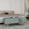 Banc de rangement rectangulaire rembourré avec assise capitonnée et coffre de rangement