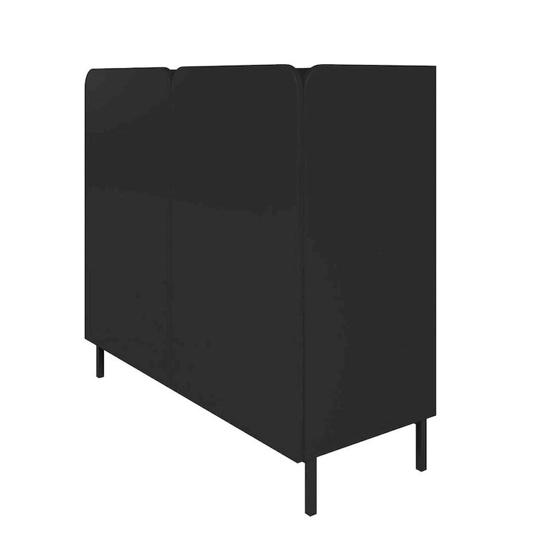 Meuble d'appoint Bogardus de Manhattan Comfort, style moderne du milieu du siècle, lot de 2