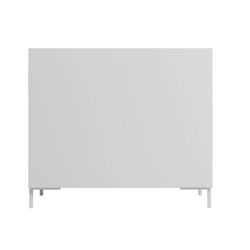 Meuble d'appoint Bogardus de Manhattan Comfort, style moderne du milieu du siècle, lot de 2