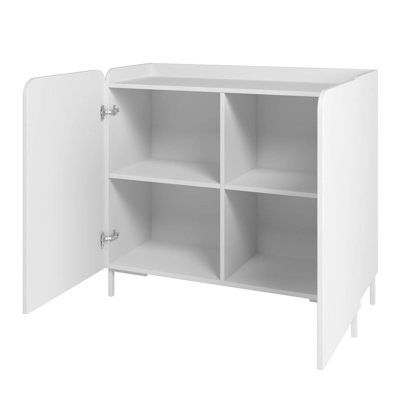 Meuble d'appoint Bogardus de Manhattan Comfort, style moderne du milieu du siècle, lot de 2
