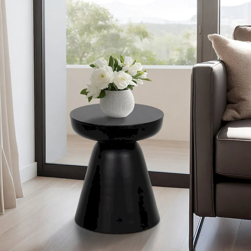Wood, 19 Side Table, Black