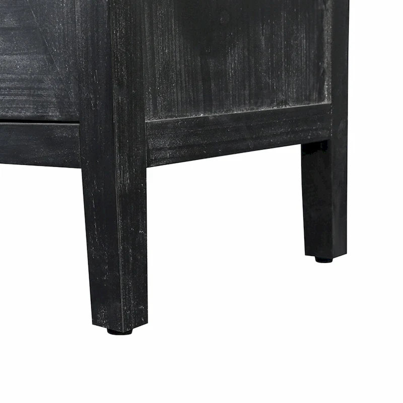 Armoire antique à quatre portes avec poignée de porte sculptée en forme de fleur