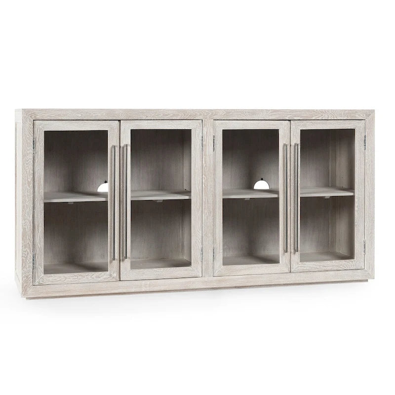 Buffet Bradley à quatre portes Classic Home en coloris blanchi