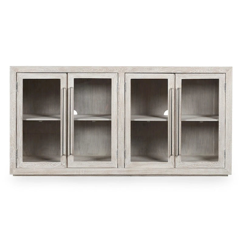 Buffet Bradley à quatre portes Classic Home en coloris blanchi