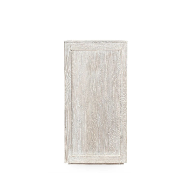 Buffet Bradley à quatre portes Classic Home en coloris blanchi