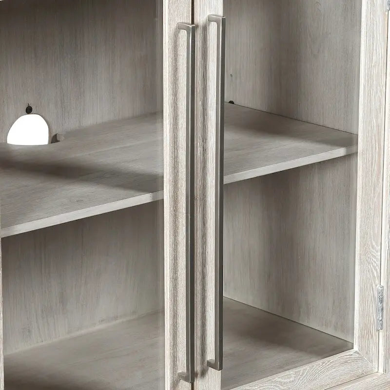 Buffet Bradley à quatre portes Classic Home en coloris blanchi