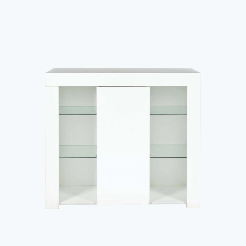 Meuble de cuisine avec éclairage LED, tiroir et 1 porte