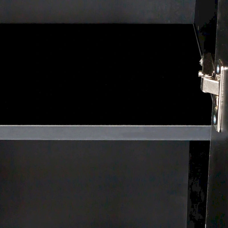 Meuble de cuisine avec éclairage LED, tiroir et 1 porte