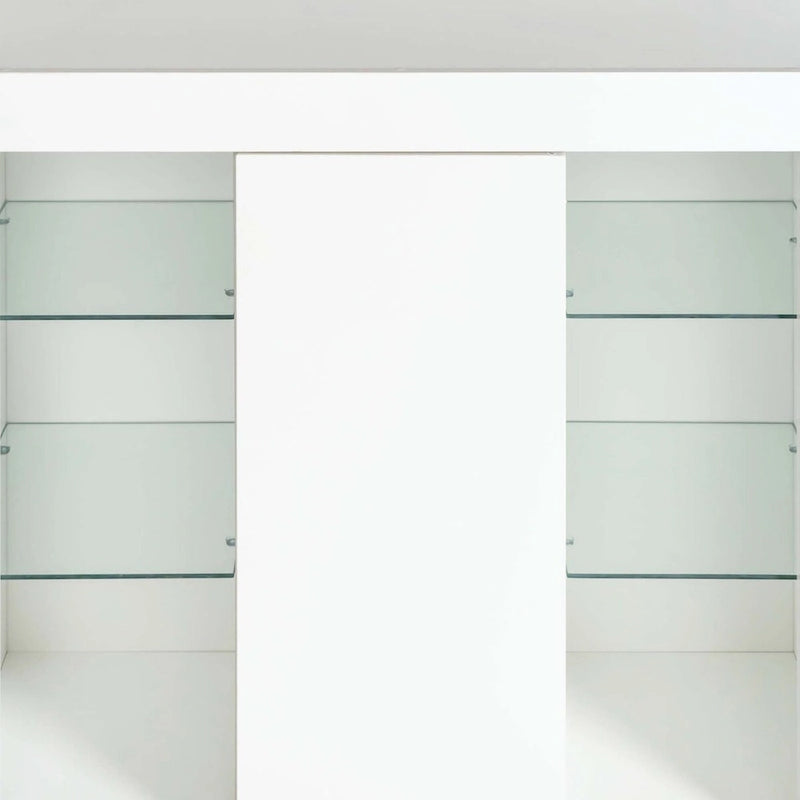 Meuble de cuisine avec éclairage LED, tiroir et 1 porte