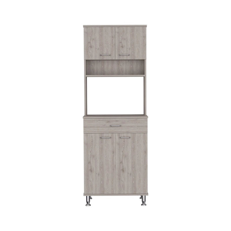 Meuble de rangement Piacenza, deux portes doubles, finition gris clair, haute qualité et durable