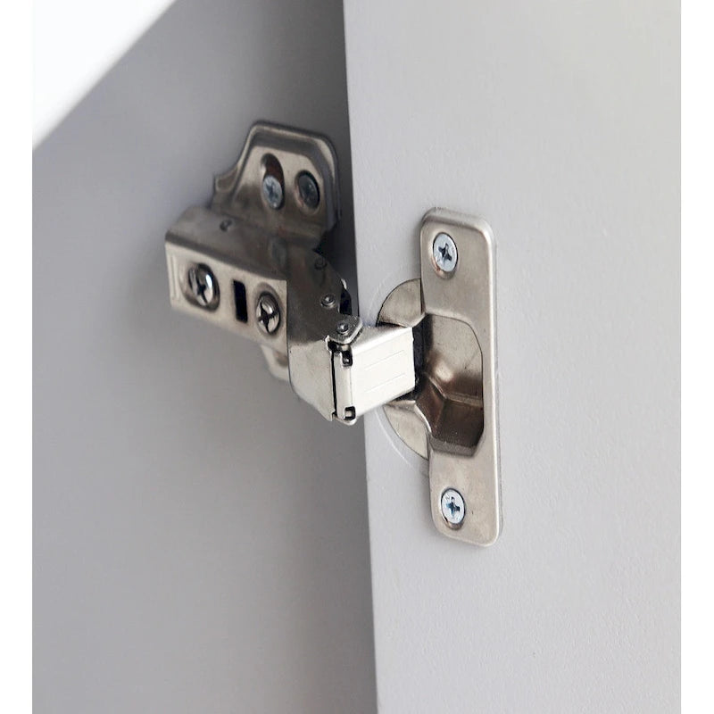 Meuble de rangement en bois avec portes vitrées et étagères