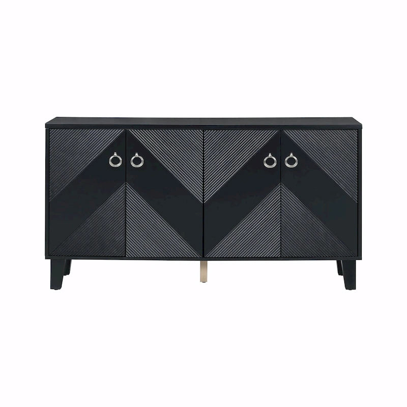 Meuble de rangement de luxe léger à motifs géométriques