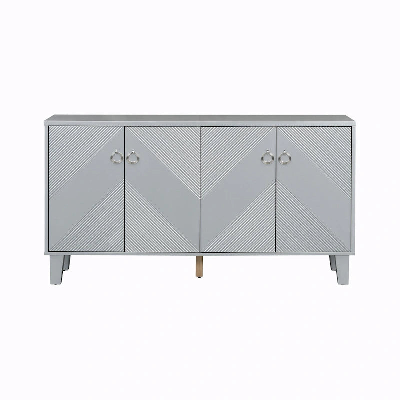 Meuble de rangement de luxe léger à motifs géométriques