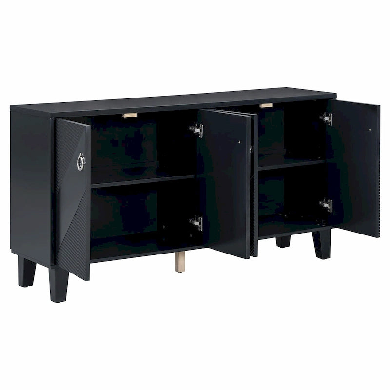 Meuble de rangement de luxe léger à motifs géométriques