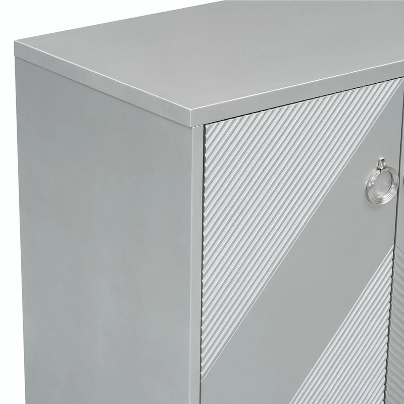 Meuble de rangement de luxe léger à motifs géométriques