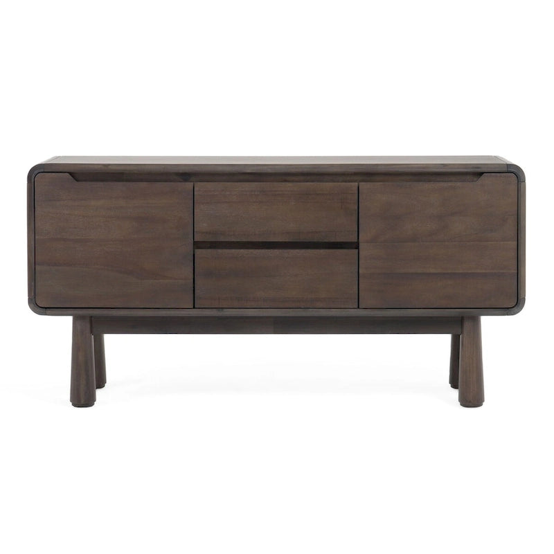 Buffet Modrest Rhea en acacia foncé moderne