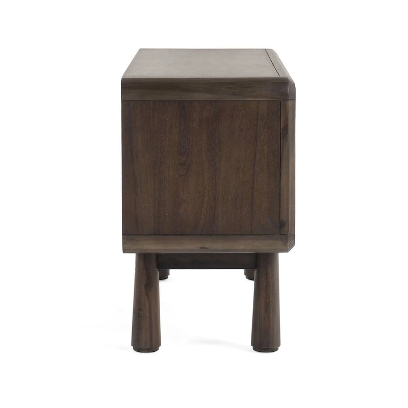 Buffet Modrest Rhea en acacia foncé moderne