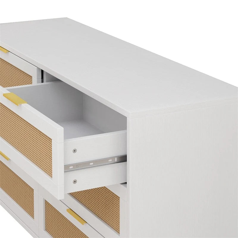51.18 Commode de rangement à 6 tiroirs en rotin, pour chambre à coucher