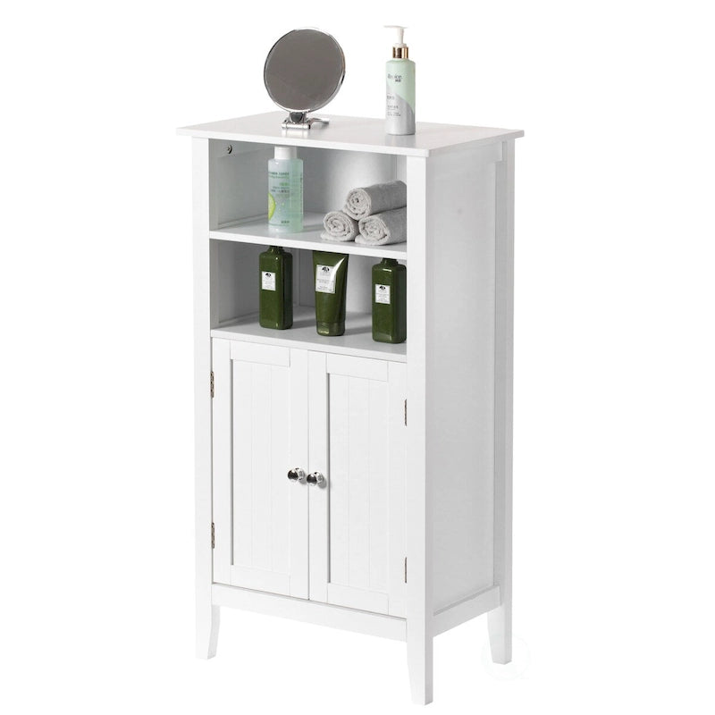 Meuble de rangement blanc pour salle de bain, chambre et coiffeuse