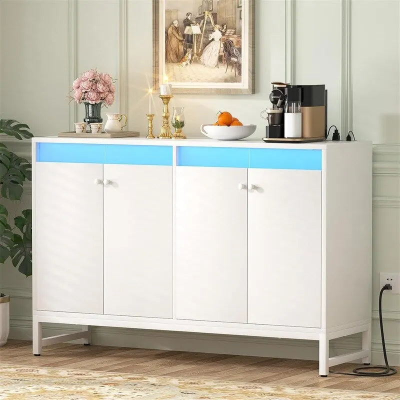 Bahut de salle à manger avec prise électrique – 35 P x 119 L x 81 H cm