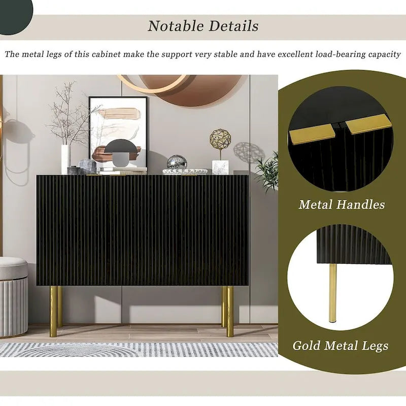 47 Buffet/Bahut de Style Moderne, Simple et Luxueux avec Étagères Réglables