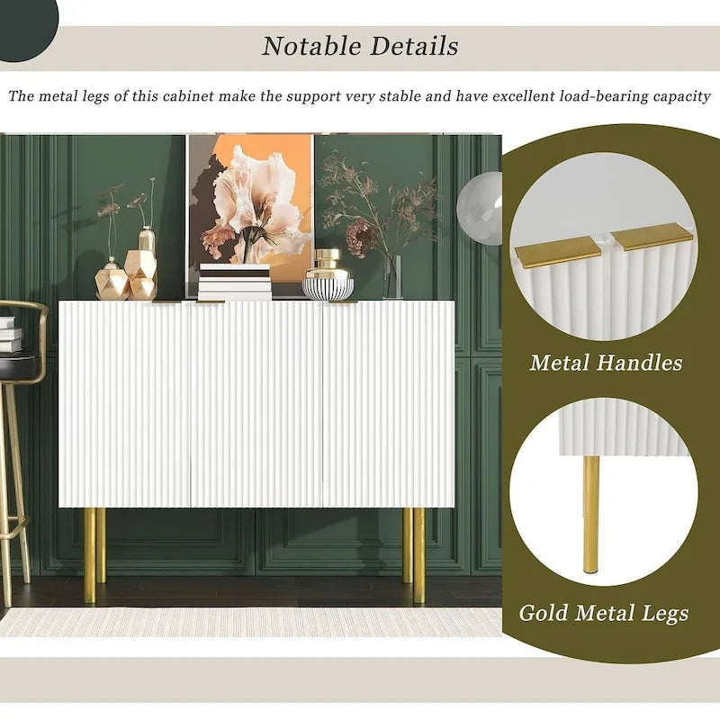47 Buffet/Bahut de Style Moderne, Simple et Luxueux avec Étagères Réglables