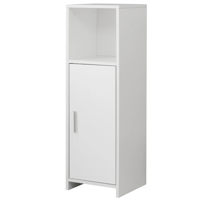 Meuble de rangement haut de salle de bain autoportant, armoire de rangement pour serviettes et articles de toilette