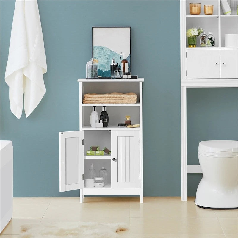 Meuble de Rangement de Salle de Bain Yaheetech à 5 Étages avec Étagère Réglable