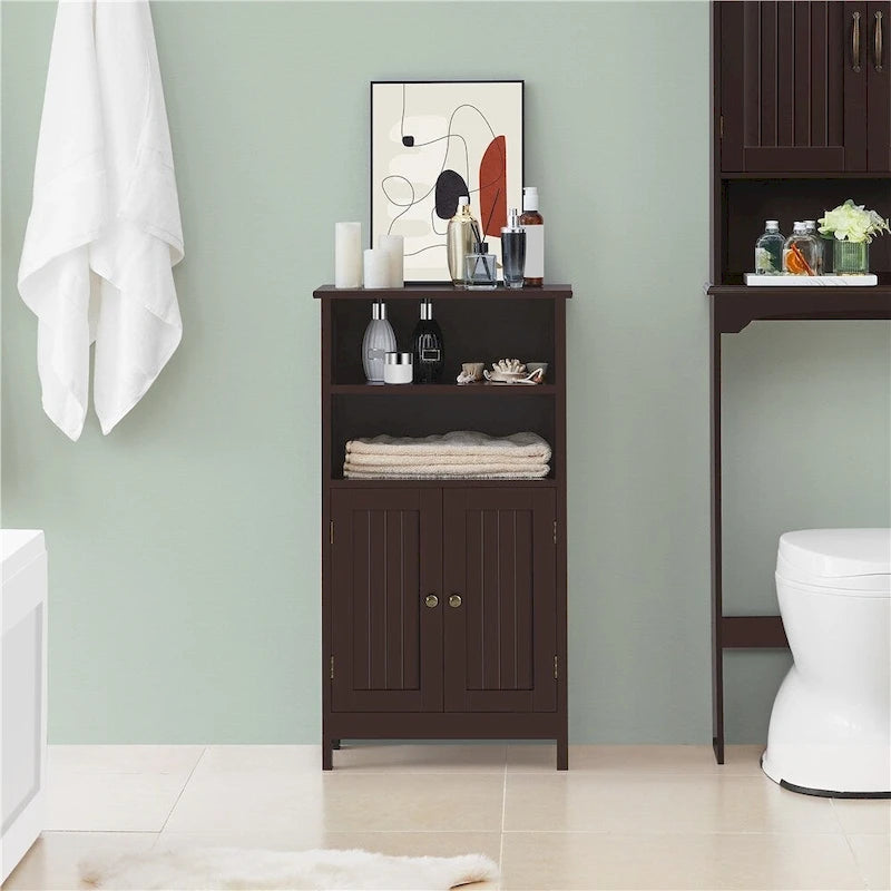 Meuble de Rangement de Salle de Bain Yaheetech à 5 Étages avec Étagère Réglable