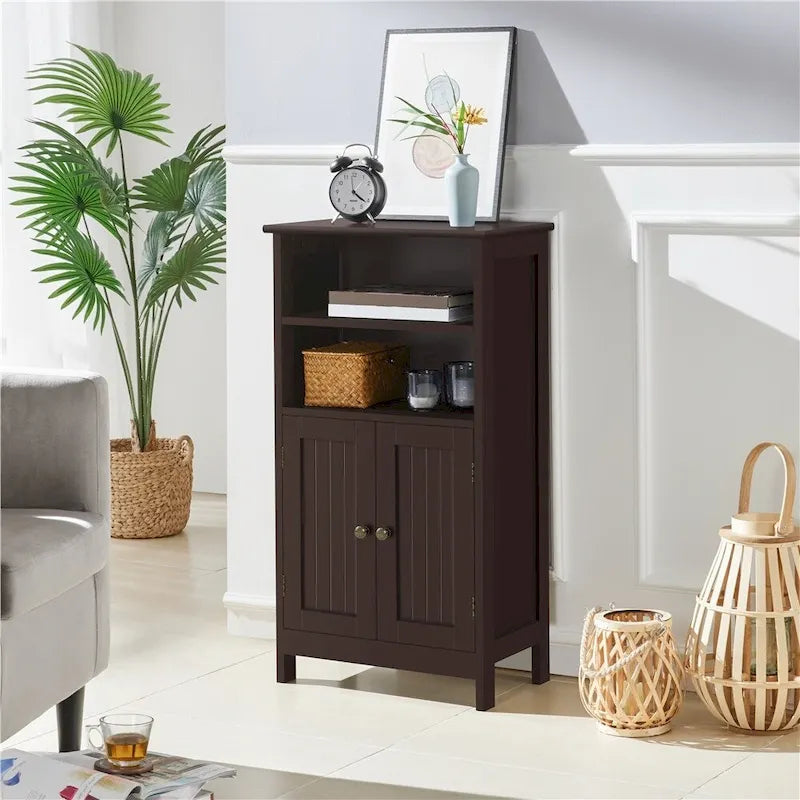 Meuble de Rangement de Salle de Bain Yaheetech à 5 Étages avec Étagère Réglable